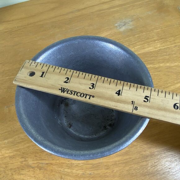 Wilton Pewter Bowl/ Flower Pot 3" Tall x 5" Top Diameter Metal Kitchenware - Picture 10 of 10